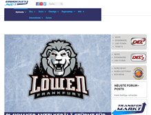 Tablet Screenshot of eishockey.net
